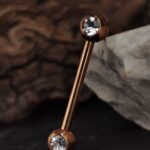 Barbell jezik bradavice pirsing nakit piercing circon