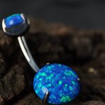 Nakit za pupak pirsing belly piercing opal