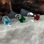 Labret cirkon za uvo, nos, pirsing usna