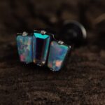 Opal piercing nakit za helix, conch, tragus, pirsing