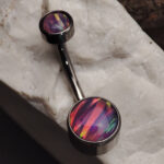 PIrsing nakit za pupak , opal - navel piercing